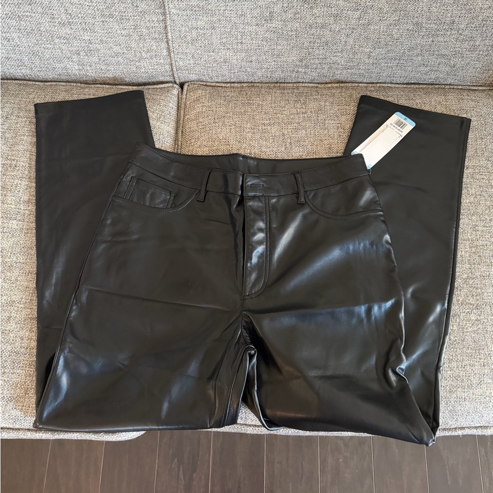 Joie NWT Black Faux Leather Pants